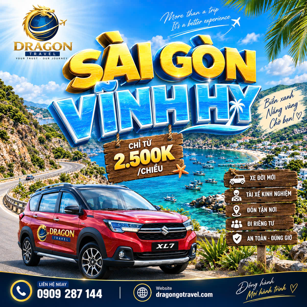 Tuyến xe riêng Dragon Travel 2
